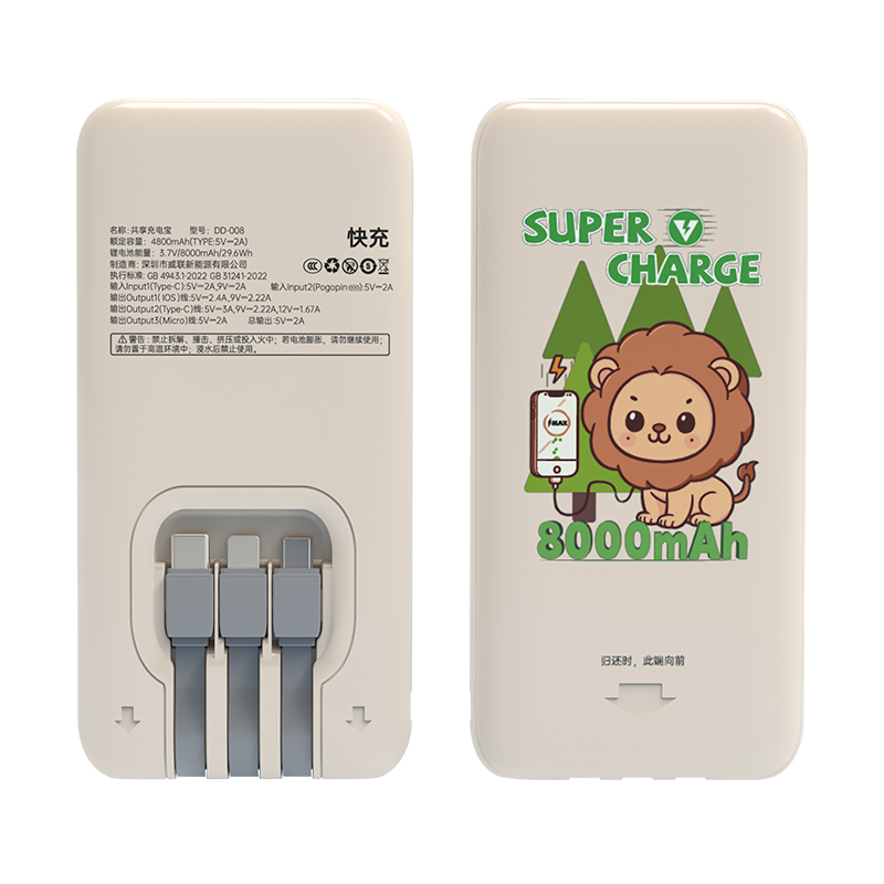 Fast charging shared power bank