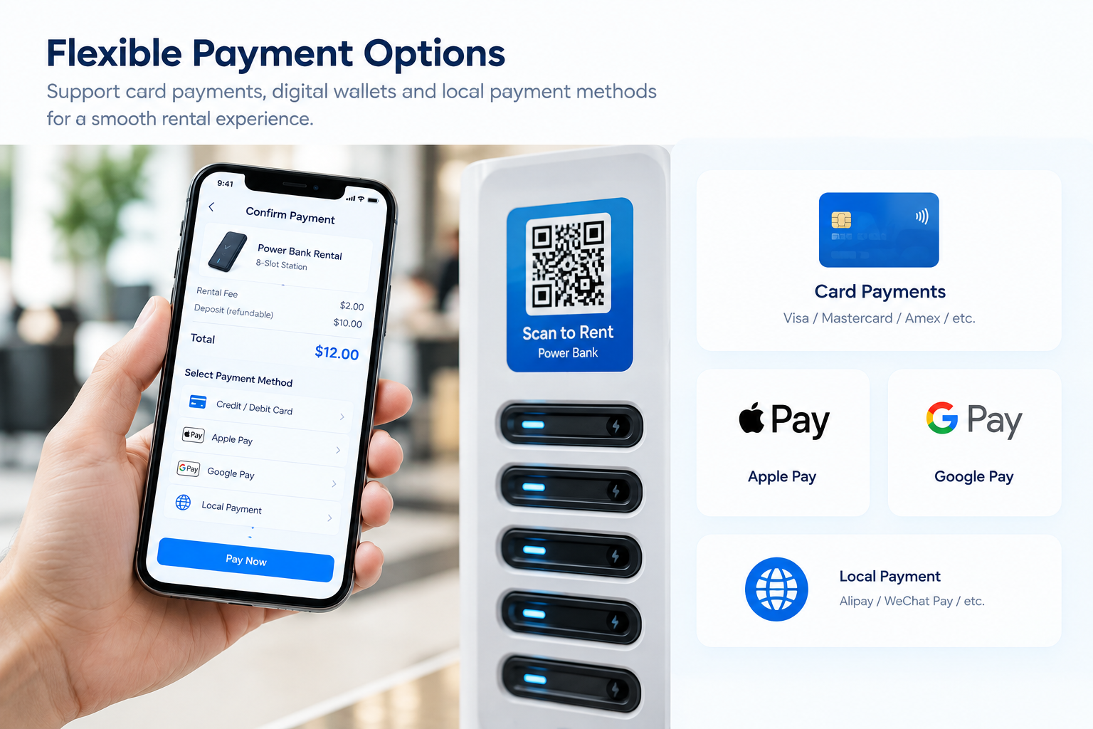 shared power bank API integration